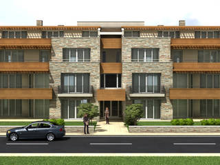 EVE GARDEN KONUTLARI, PROFEM MİMARLIK MÜHENDİSLİK LTD. ŞTİ. PROFEM MİMARLIK MÜHENDİSLİK LTD. ŞTİ. Modern Houses