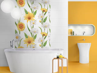 Daisy Chain Target Tiles Phòng tắm phong cách đồng quê Decoration