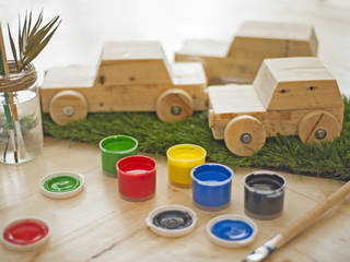 ​ Wooden Cars, juguetes ecologico en madera reciclada., Ein Mamëll Ein Mamëll Kamar Bayi/Anak Gaya Rustic