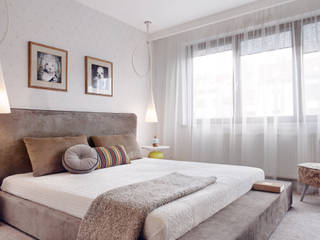 Apartament w Gdyni 2012, formativ. indywidualne projekty wnętrz formativ. indywidualne projekty wnętrz Dormitorios de estilo moderno