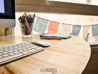 Escritorio angular, Ein Mamëll Ein Mamëll Rustic style study/office