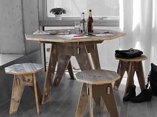 Fichte Macchiato, Werkhaus Design + Produktion GmbH Werkhaus Design + Produktion GmbH Dining roomTables