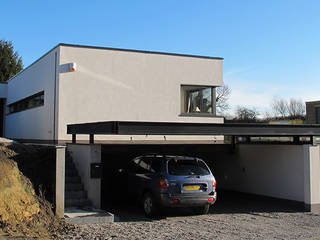 Maison passive en Brabant Wallon, dune Architecture sprl dune Architecture sprl Casas minimalistas