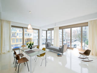„Haus im Haus“ – Wohnung in Berlin Mitte, Sehw Architektur Sehw Architektur Modern Living Room