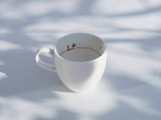 Tiny landscape in a coffee cup, Studio Yukihiro Kaneuchi Studio Yukihiro Kaneuchi Industriale Esszimmer