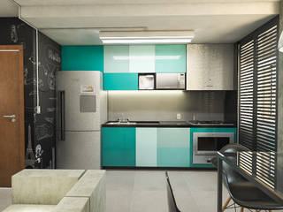 Apartamento IM, 285au 285au Industrial style kitchen