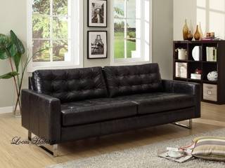 Black is Beautiful – Black Sofa at Home, Locus Habitat Locus Habitat Moderne woonkamers