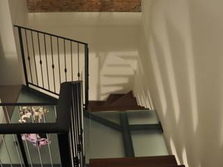 Recupero edificio storico, LORENZO RUBINETTI DESIGN LORENZO RUBINETTI DESIGN Minimalist corridor, hallway & stairs