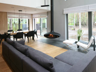 Dom w Legionowie, Ndesign Ndesign Living room