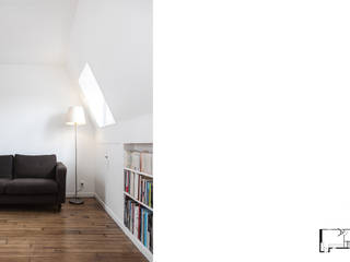 Transformation de chambres de bonne à Paris 11ème, Gali Sulukjian Architecte Gali Sulukjian Architecte Modern living room