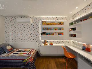Dormitório Menino 3 anos - Prático e Durável, Carolina Burin & Arquitetos Associados Carolina Burin & Arquitetos Associados Cuartos infantiles de estilo moderno