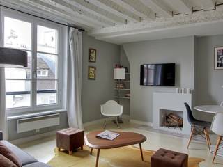 Restructuration d'un appartement à Paris 3ème, Gali Sulukjian Architecte Gali Sulukjian Architecte Modern Living Room