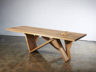 정상(頂上)에서_Mountain range Table, Y.G.Park Wood Studio [박연규 우드스튜디오] Y.G.Park Wood Studio [박연규 우드스튜디오] Modern Dining Room