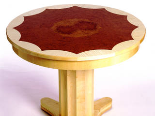 Round table designed and made by Tim Wood, Tim Wood Limited Tim Wood Limited Classic style dining room