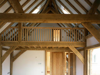 House in Old Marston, Oxford., Jessop and Cook Architects Jessop and Cook Architects ラスティックデザインの リビング