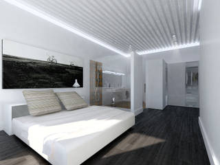 Rehabilitación para 3 viviendas en C/ Liñán 1 y 3, lacooperativaarquitectos lacooperativaarquitectos Modern style bedroom