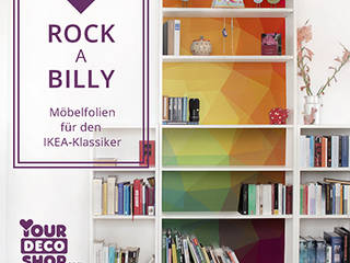 IKEA HACKS - Design Möbelfolien für Billy & Malm, YOUR DECO SHOP YOUR DECO SHOP オリジナルデザインの ドレッシングルーム