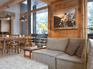 Chalet - Megeve Fr, Andrea Rossini Architetto Andrea Rossini Architetto Rustikale Wohnzimmer