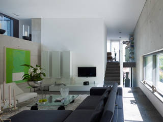 Haus F, PaulBretz Architectes PaulBretz Architectes Salas de estilo minimalista