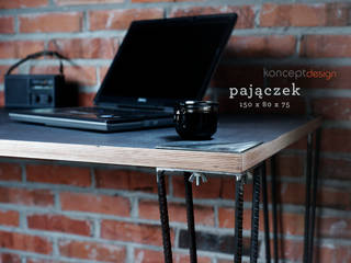 Stół „Pajączek”, Konceptdesign Konceptdesign Рабочий кабинет в стиле лофт