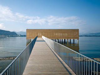 Badehaus am Kaiserstrand, Lochau-Bregenz, Lang + Schwärzler Architekturbüro Lang + Schwärzler Architekturbüro 商業空間