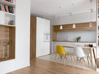 Mieszkanie MiM, 081 architekci 081 architekci Cocinas de estilo minimalista