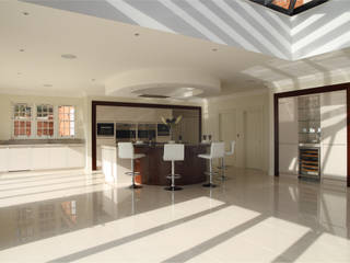 Large contemporary kitchen, Hertfordshire, John Ladbury and Company John Ladbury and Company