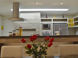 Projeto de interiores - Cozinha casal, Ésse Arquitetura e Interiores Ésse Arquitetura e Interiores Cocinas de estilo rústico