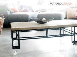 Stół „Paleciak”, Konceptdesign Konceptdesign Industrial style living room