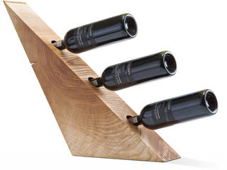 TU LAS | wooden wine rack | model C, TU LAS TU LAS Sala da pranzo in stile scandinavo