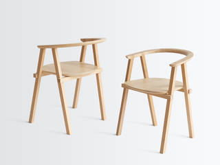 2014 Beam armchair, Oato. Design Office Oato. Design Office ミニマルデザインの ダイニング