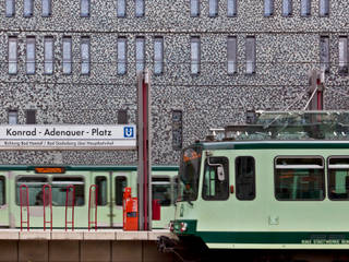 Ein „öffentlicher Stadtbalkon“ das Fachärztezentrum am Konrad-Adenauer-Platz in Bonn-Beuel, bob-architektur bob-architektur Commercial spaces