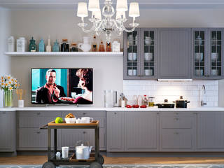 Гостевой дом в Краснодаре, Lumier3Design Lumier3Design Scandinavian style kitchen