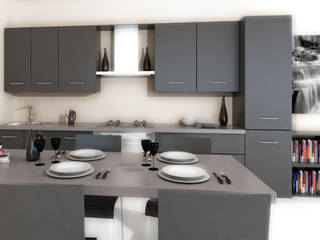 cucina R.P, Laura Mattiuzzo Architetto Laura Mattiuzzo Architetto Modern style kitchen