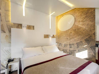 Interior design "Hotel Abruzzi" - Roma, Arch. Lamberto Grutter Arch. Lamberto Grutter Moderne Schlafzimmer