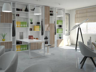 Restyling studio di architettura – Messina , Santoro Design Render Santoro Design Render Modern study/office