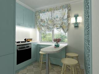 Бирюза и кружева, Алёна Демшинова Алёна Демшинова Classic style kitchen