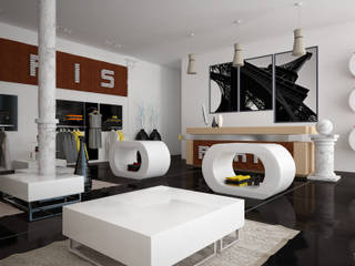 Design & Render negozio abbigliamento Roma – Paris , Santoro Design Render Santoro Design Render Espacios comerciales