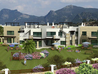 Cyprus Summer Houses, Latis Mimarlık ve İnşaat Latis Mimarlık ve İnşaat 모던스타일 주택