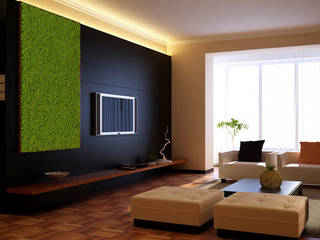 Living Room, Dotto Francesco consulting Green Dotto Francesco consulting Green Moderne Wohnzimmer