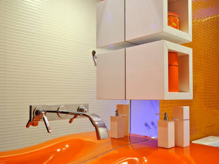 banheiro de menina, arquiteta aclaene de mello arquiteta aclaene de mello Salle de bain moderne