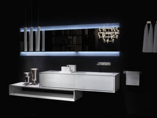 K.One, collezione arredo bagno, versione in Corian, Ri.fra mobili s.r.l. Ri.fra mobili s.r.l. Kamar Mandi Modern