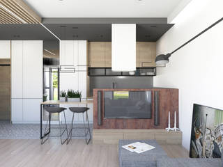 54 m2, ADV Design ADV Design غرفة المعيشة