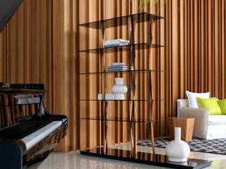 SENDAI CRYSTAL Bookshelves / Room divider, CASAMANIA HORM FACTORY OUTLET CASAMANIA HORM FACTORY OUTLET Salas de estar modernas