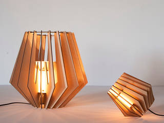 Laser-cut Lamps, Van Tjalle en Jasper Van Tjalle en Jasper Nowoczesny salon