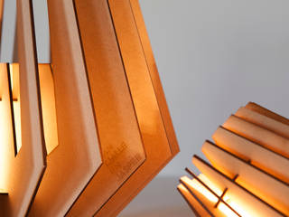 Laser-cut Lamps, Van Tjalle en Jasper Van Tjalle en Jasper 모던스타일 거실