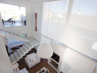 CASA PRAIA, Tweedie+Pasquali Tweedie+Pasquali Tropical style living room