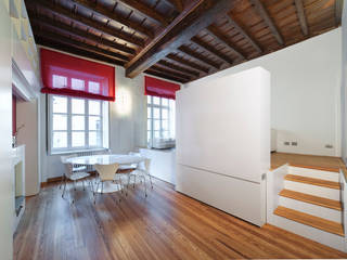 CASA T - 2010 TORINO, POINT. ARCHITECTS POINT. ARCHITECTS Moderne Esszimmer