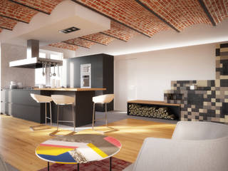 CASA B - 2014 TORINO, POINT. ARCHITECTS POINT. ARCHITECTS Minimalist kitchen
