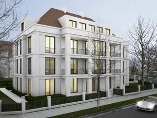 Wohnungsbau an der Zeppelinstraße, RTW Architekten RTW Architekten Rumah Klasik